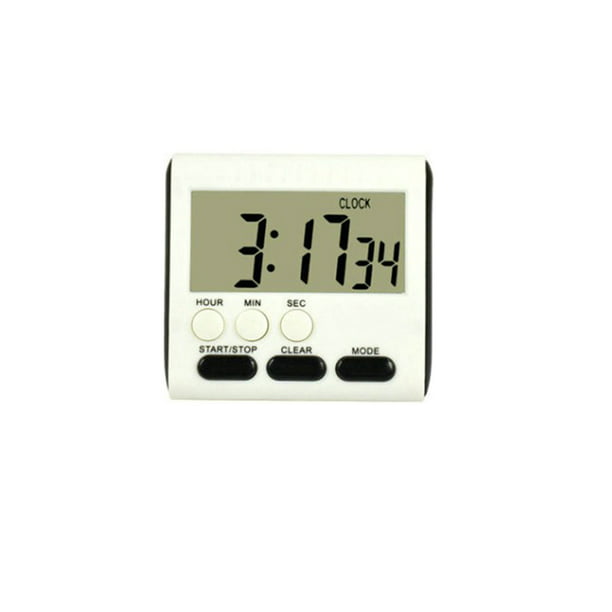 New Kitchen Cooking LCD Digital Timer Count-Down Up 7.2*6*2cm Loud Alarm S9O9